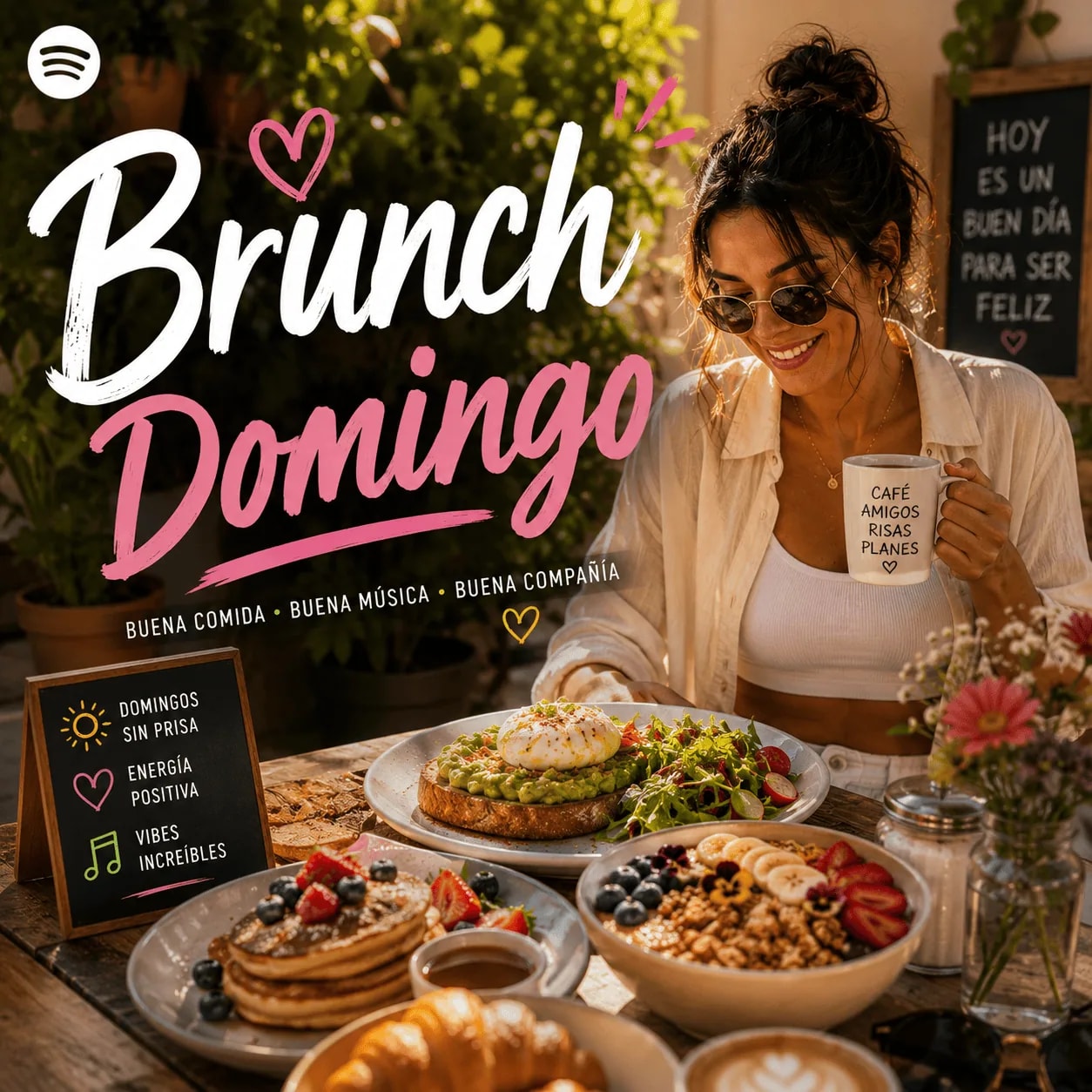 Portada oficial de Brunch Domingo en Spotify, curada por el directorio editorial Playlist Atlas