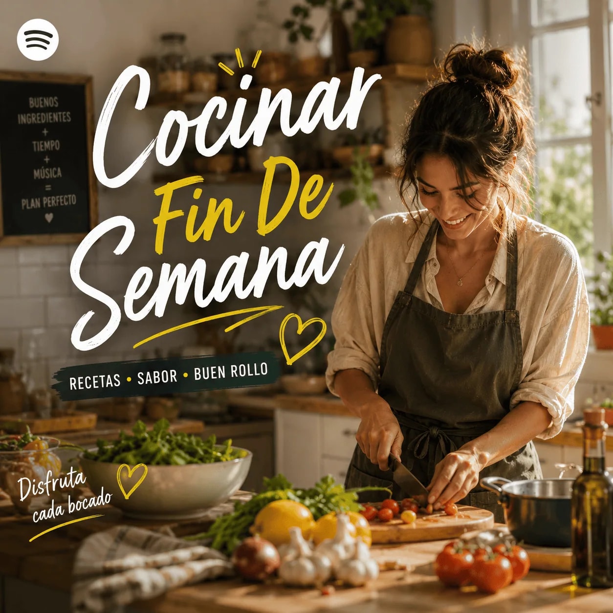 Portada oficial de Cocinar Fin De Semana en Spotify, curada por el directorio editorial Playlist Atlas