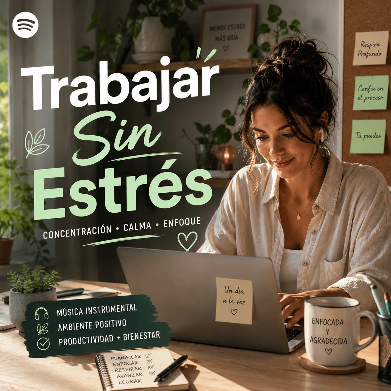 Work Without Stress Portada oficial de Work Without Stress en Spotify, curada por el directorio editorial Playlist Atlas